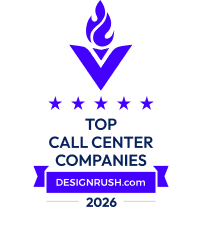 DesignRush Top Call Center Companies 2026 award badge